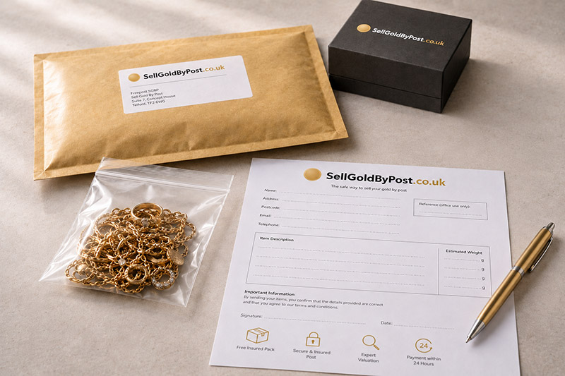 Free post sell your gold bag contents